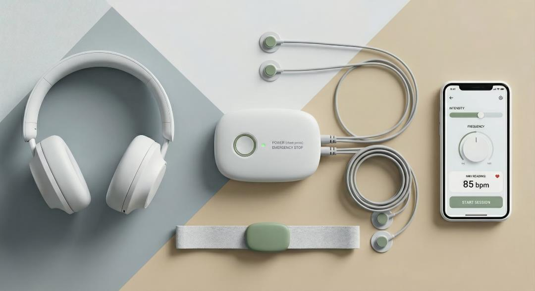 SilenEar™ wearable therapy device and companion app